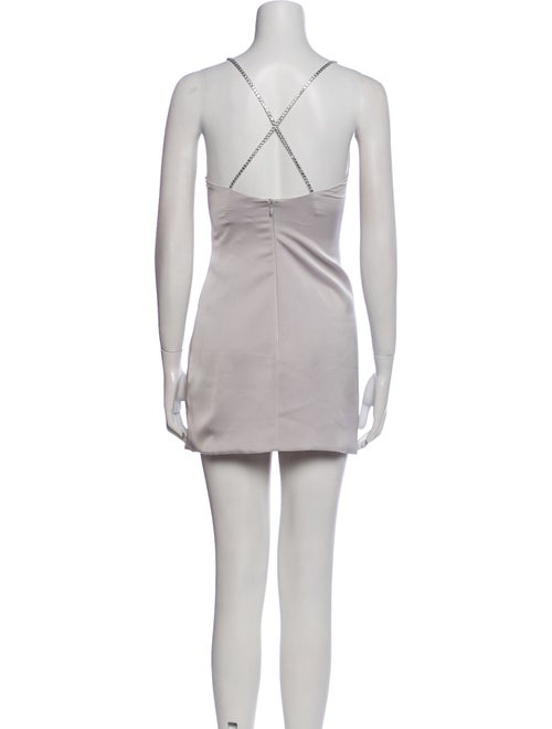 Attico Square Neckline Mini Dress