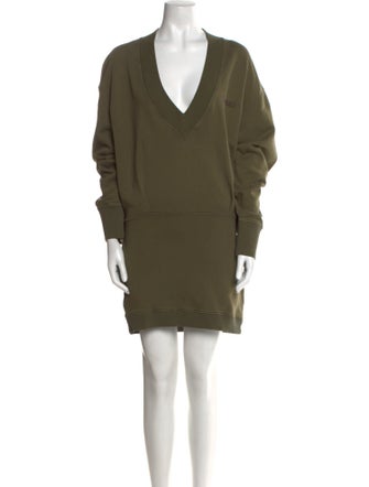 Attico V-Neck Mini Dress