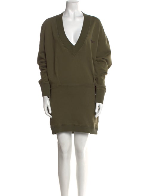 Attico V-Neck Mini Dress