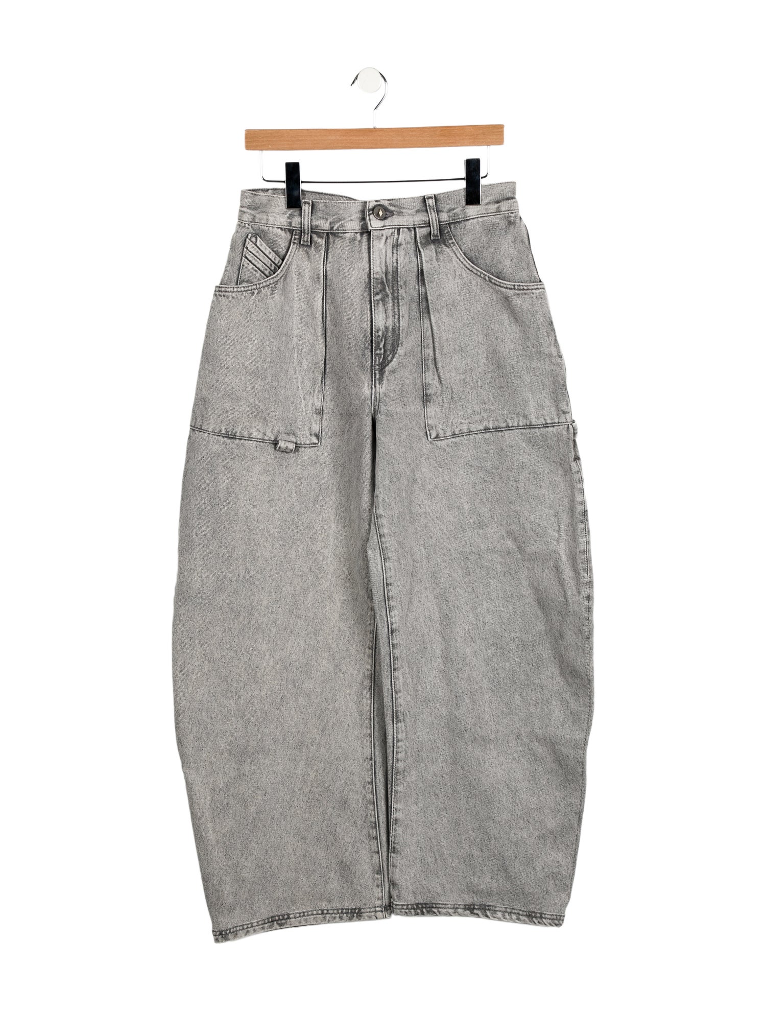 Attico High-Rise Wide Leg Jeans