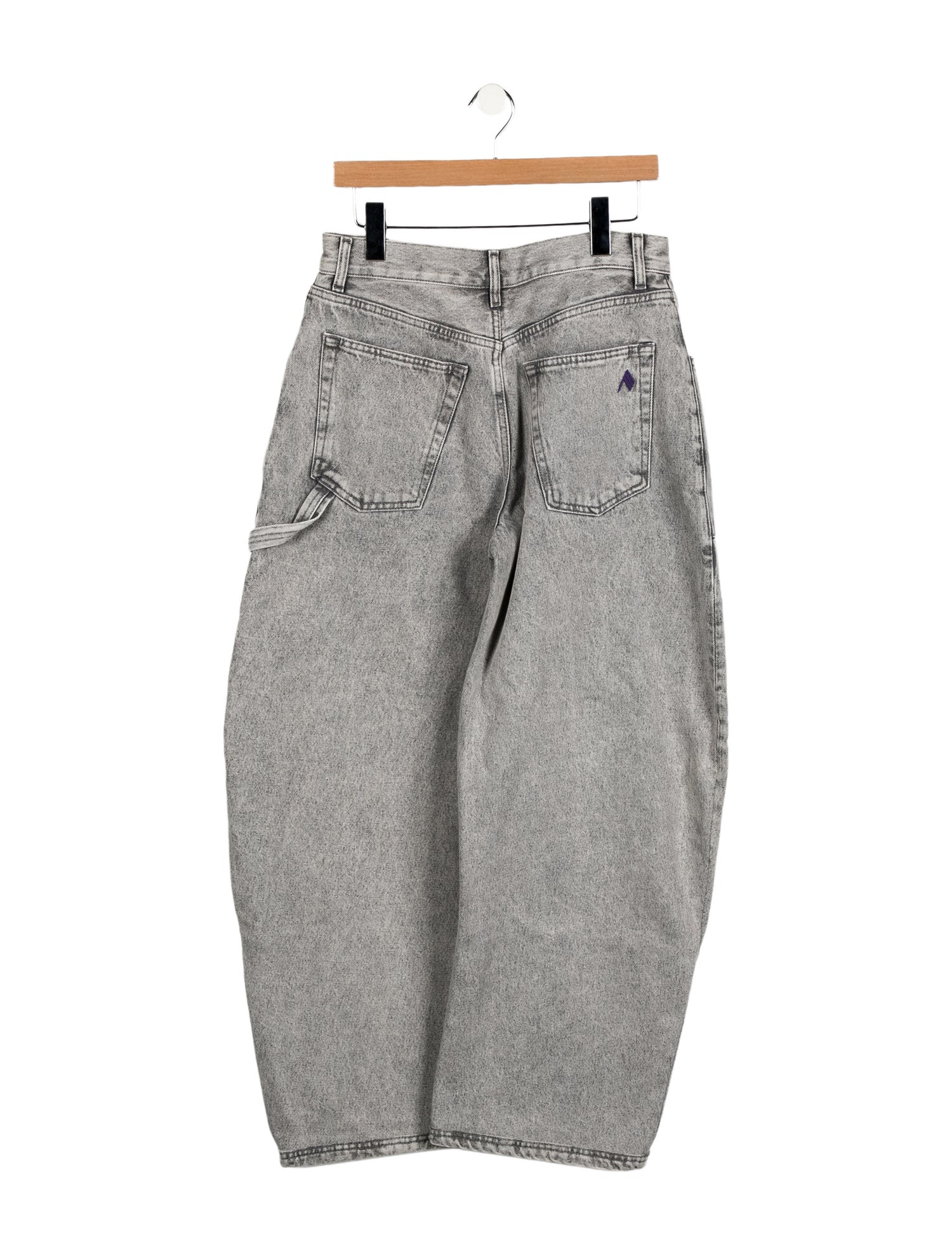 Attico High-Rise Wide Leg Jeans