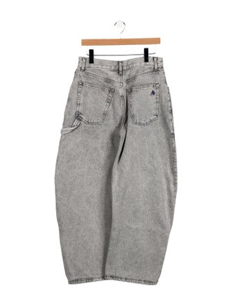 Attico High-Rise Wide Leg Jeans