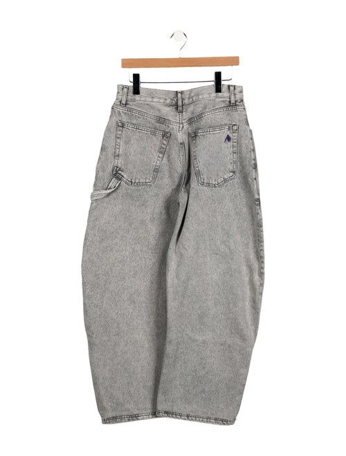 Attico High-Rise Wide Leg Jeans
