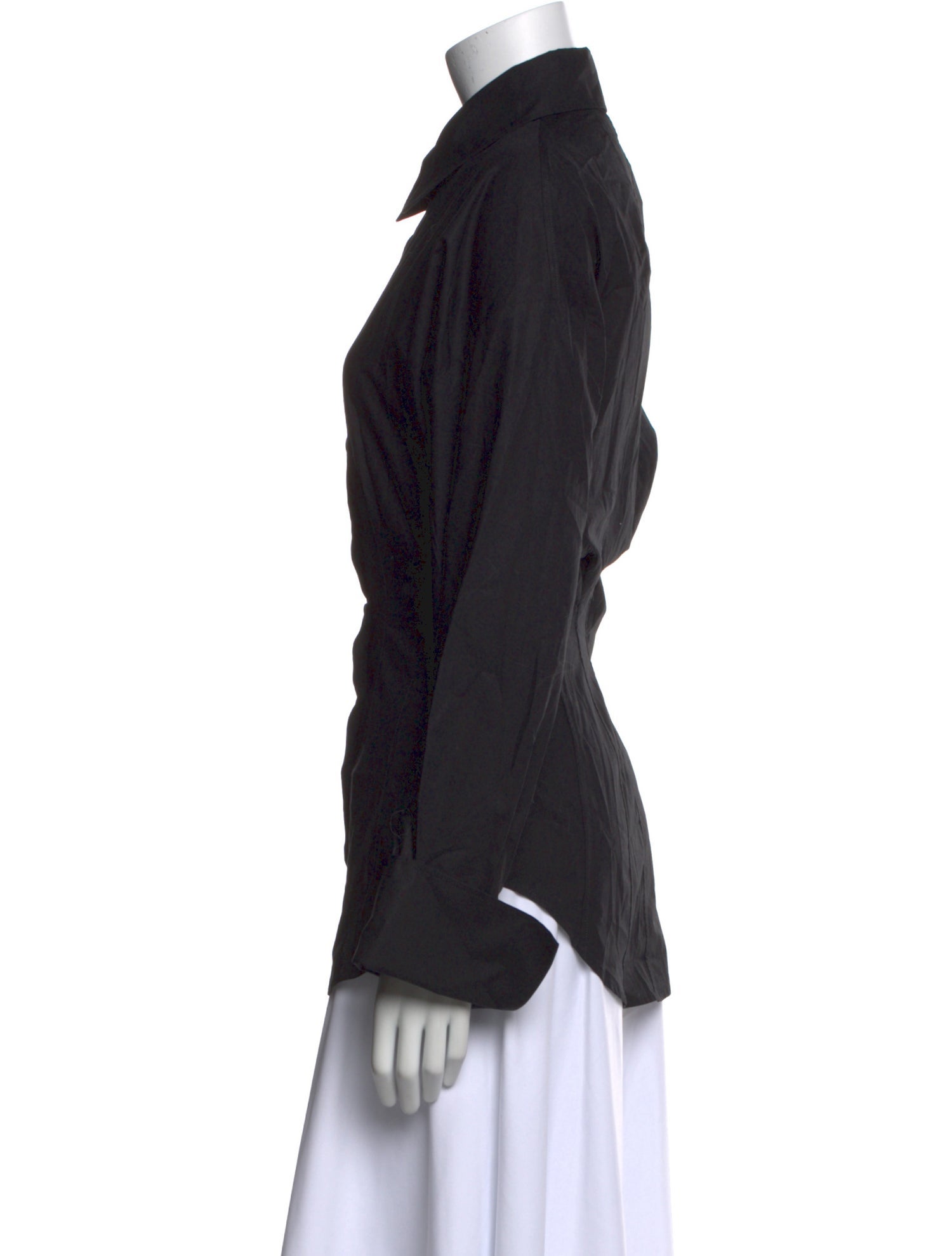 Attico Long Sleeve Button-Up Top