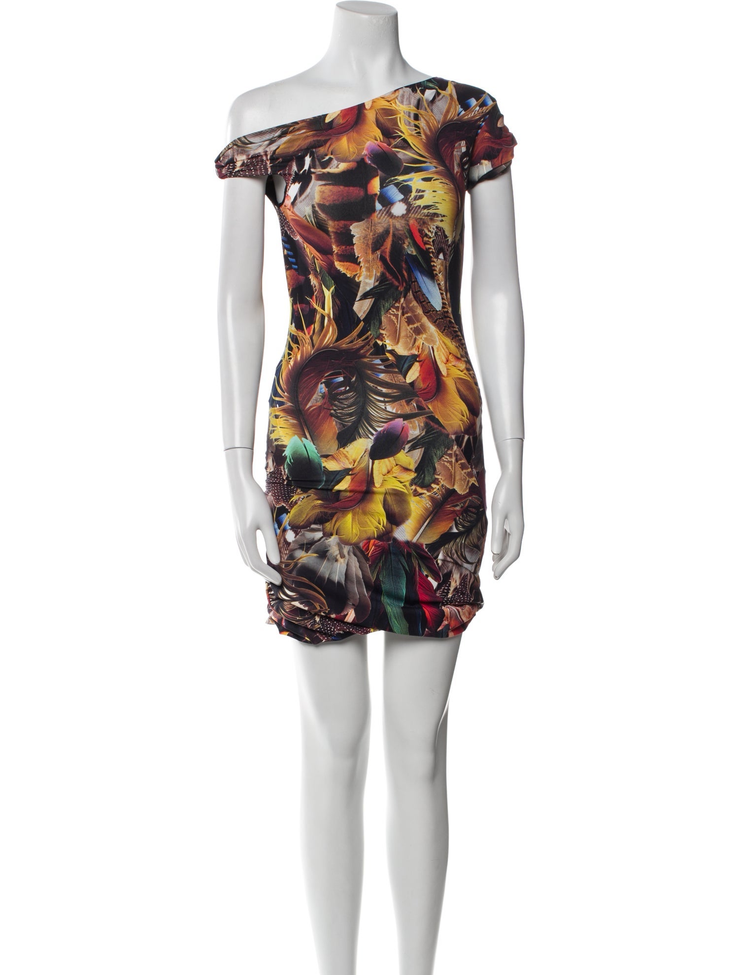 Attico Floral Print Mini Dress