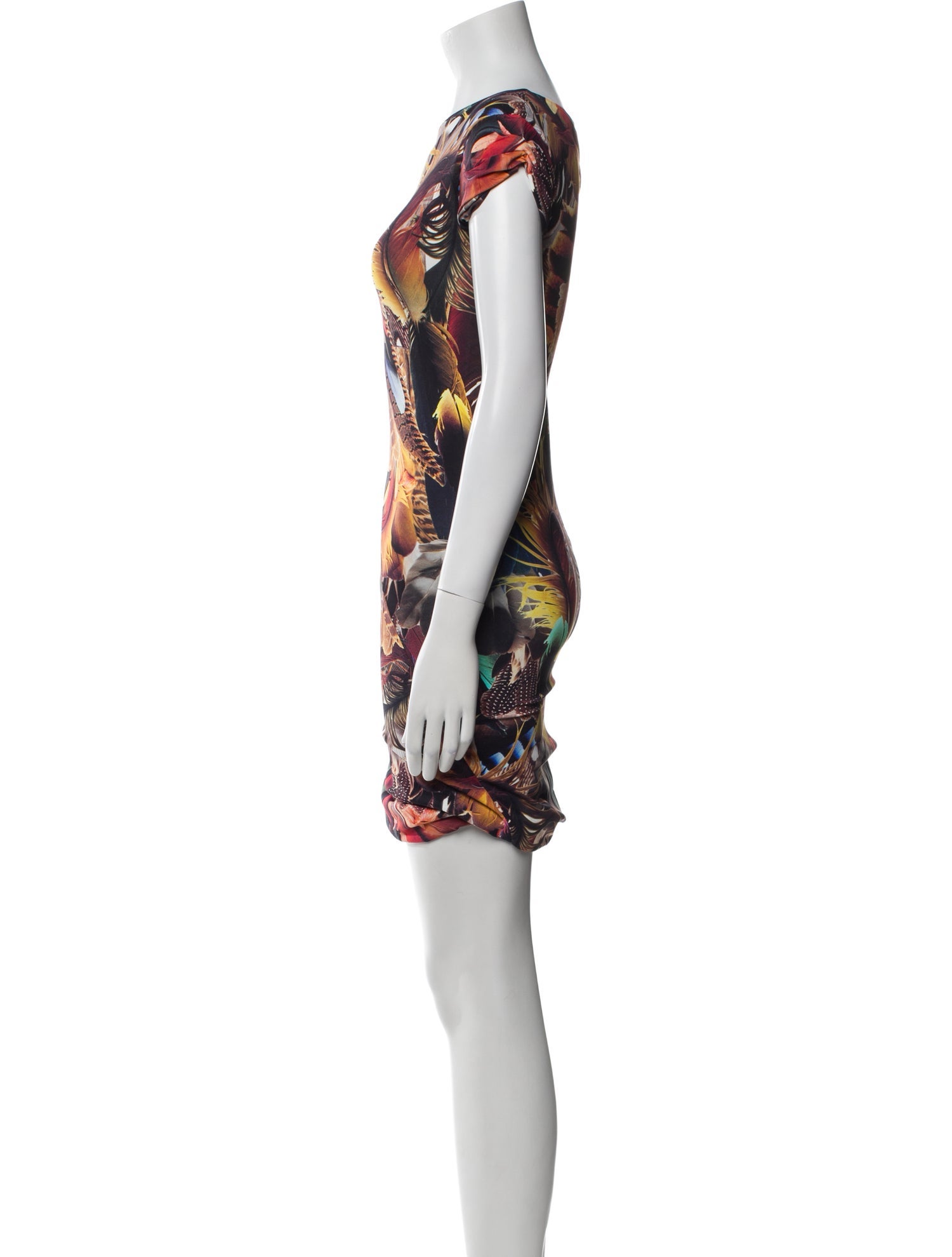 Attico Floral Print Mini Dress