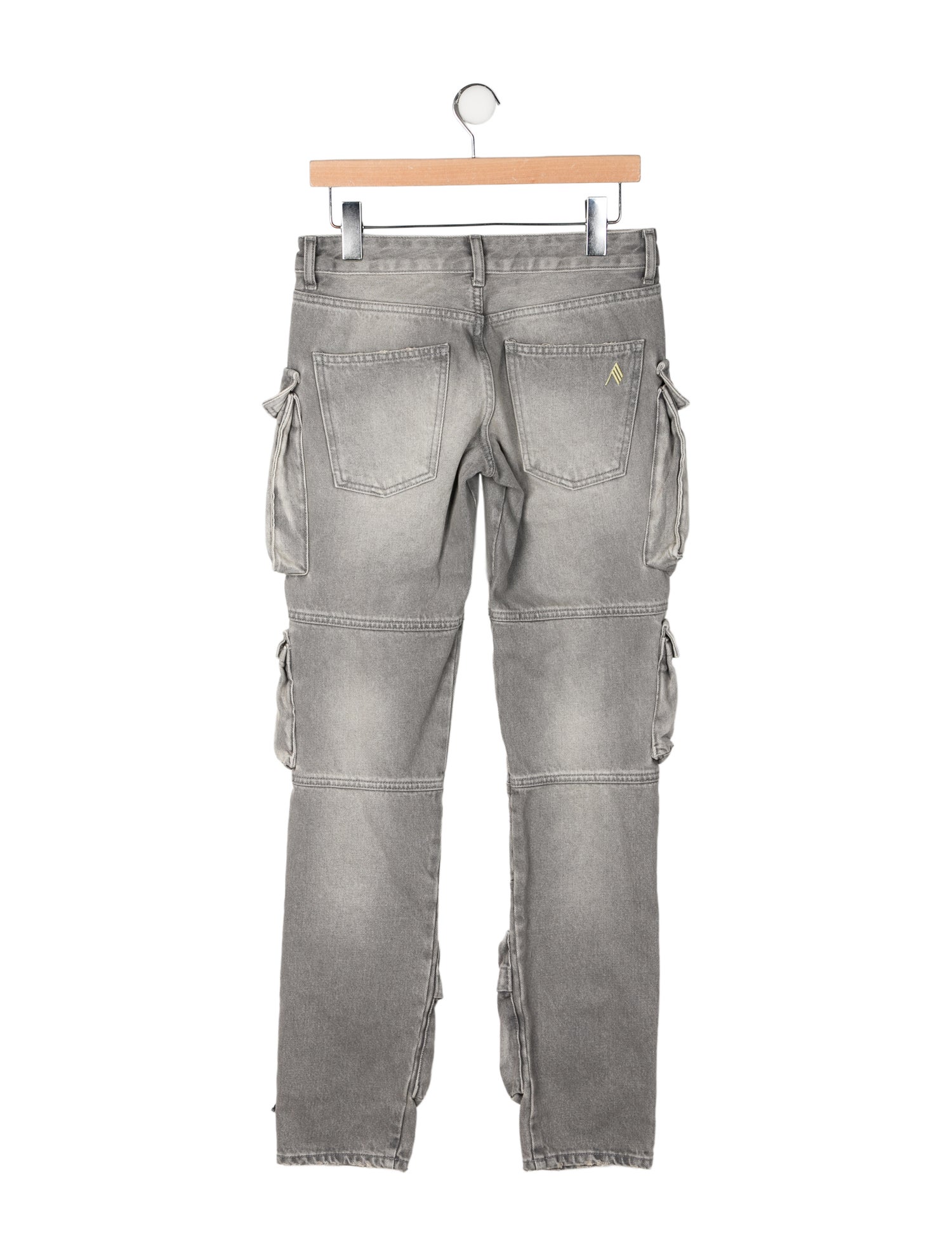 Attico Mid-Rise Straight Leg Jeans