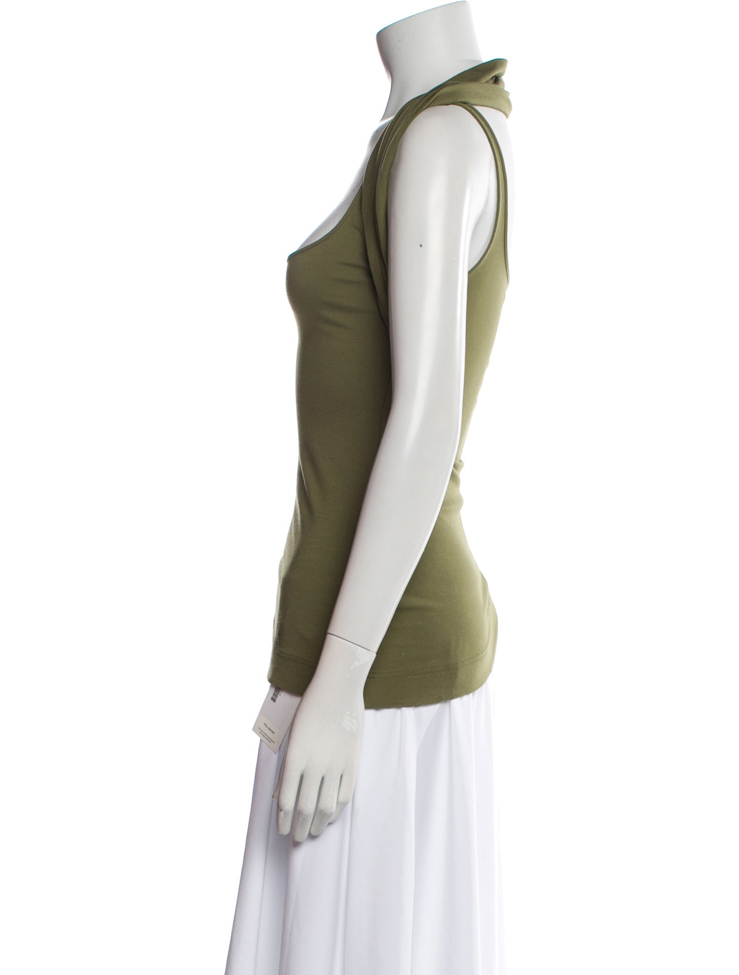 Attico Square Neckline Sleeveless Top