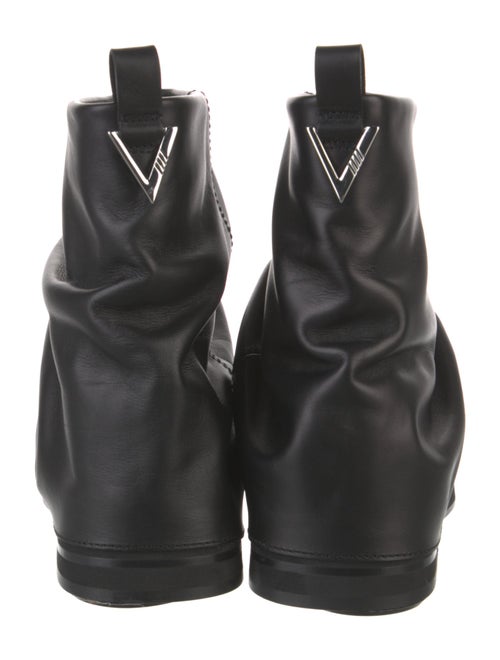 Attico Leather Combat Boots