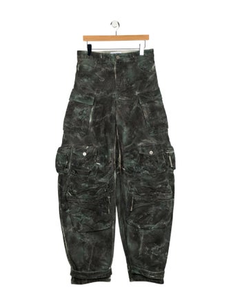 Attico High-Rise Wide Leg Jeans