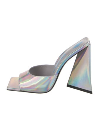 Attico Leather Slides