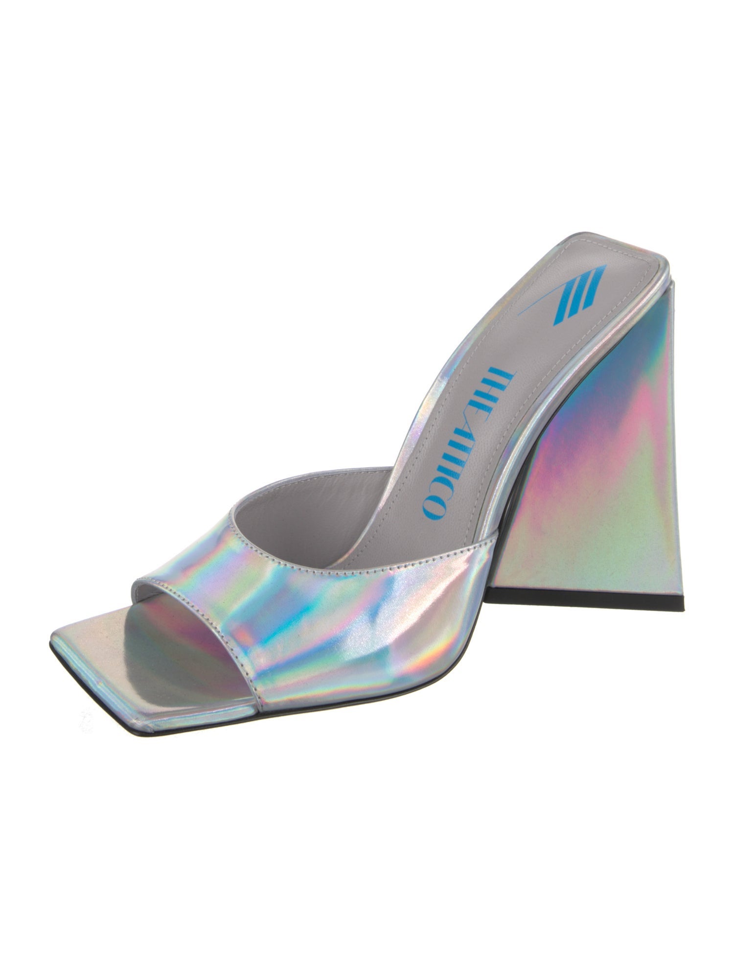 Attico Leather Slides