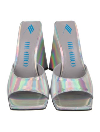 Attico Leather Slides