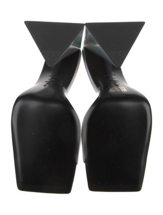 Attico Leather Slides