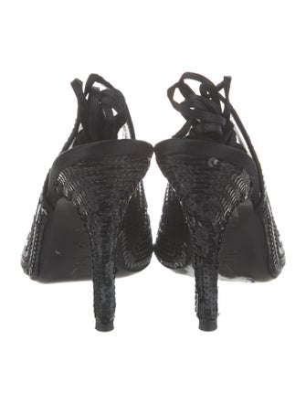 Attico Sequins Slingback Pumps