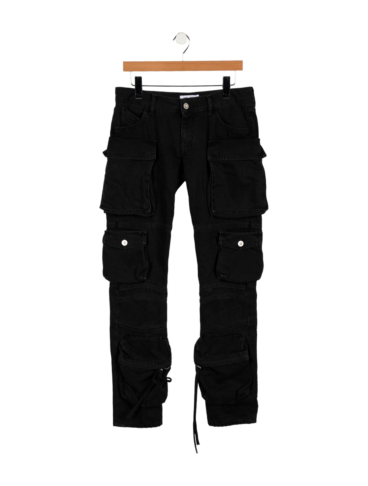 Attico Mid-Rise Straight Leg Jeans