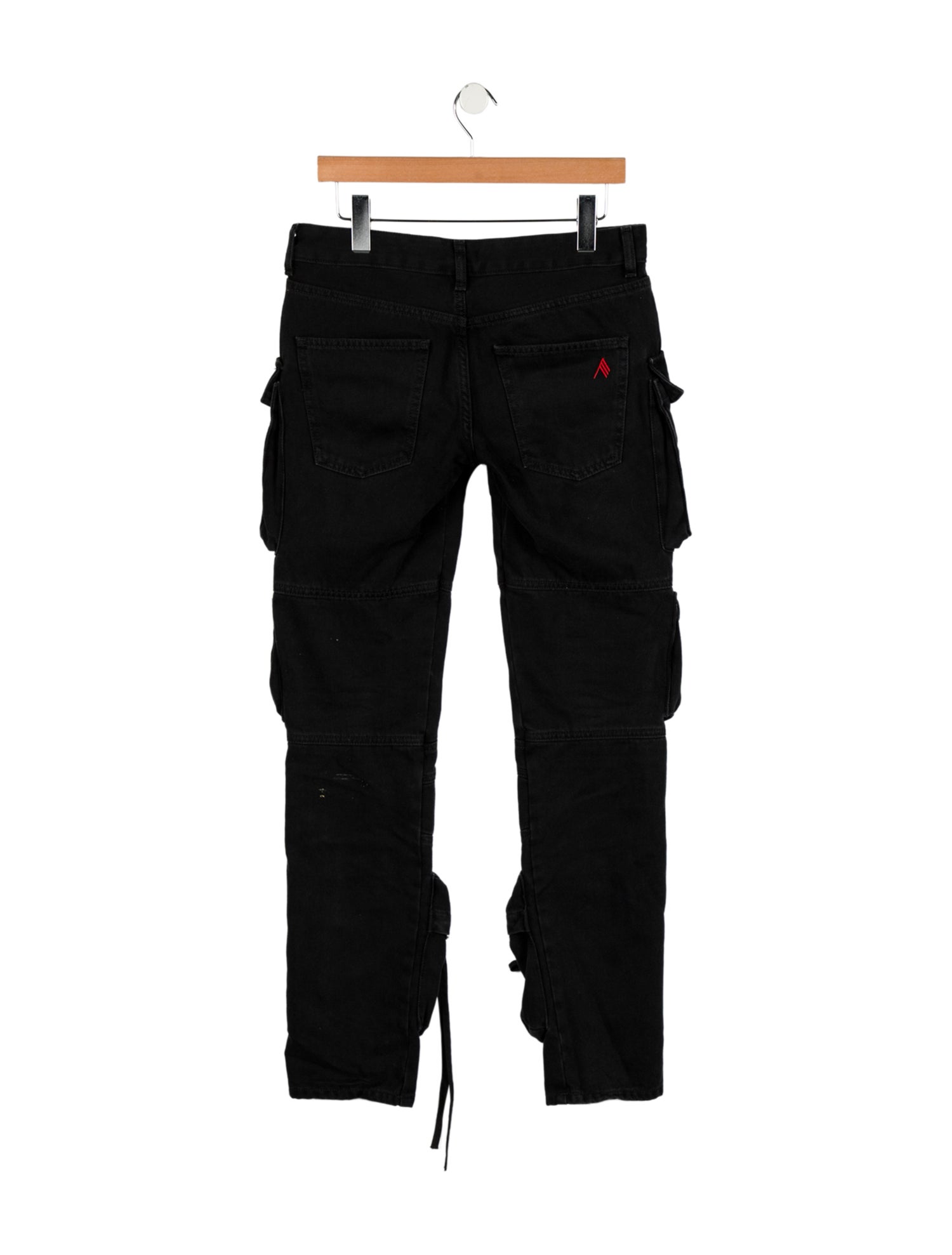 Attico Mid-Rise Straight Leg Jeans