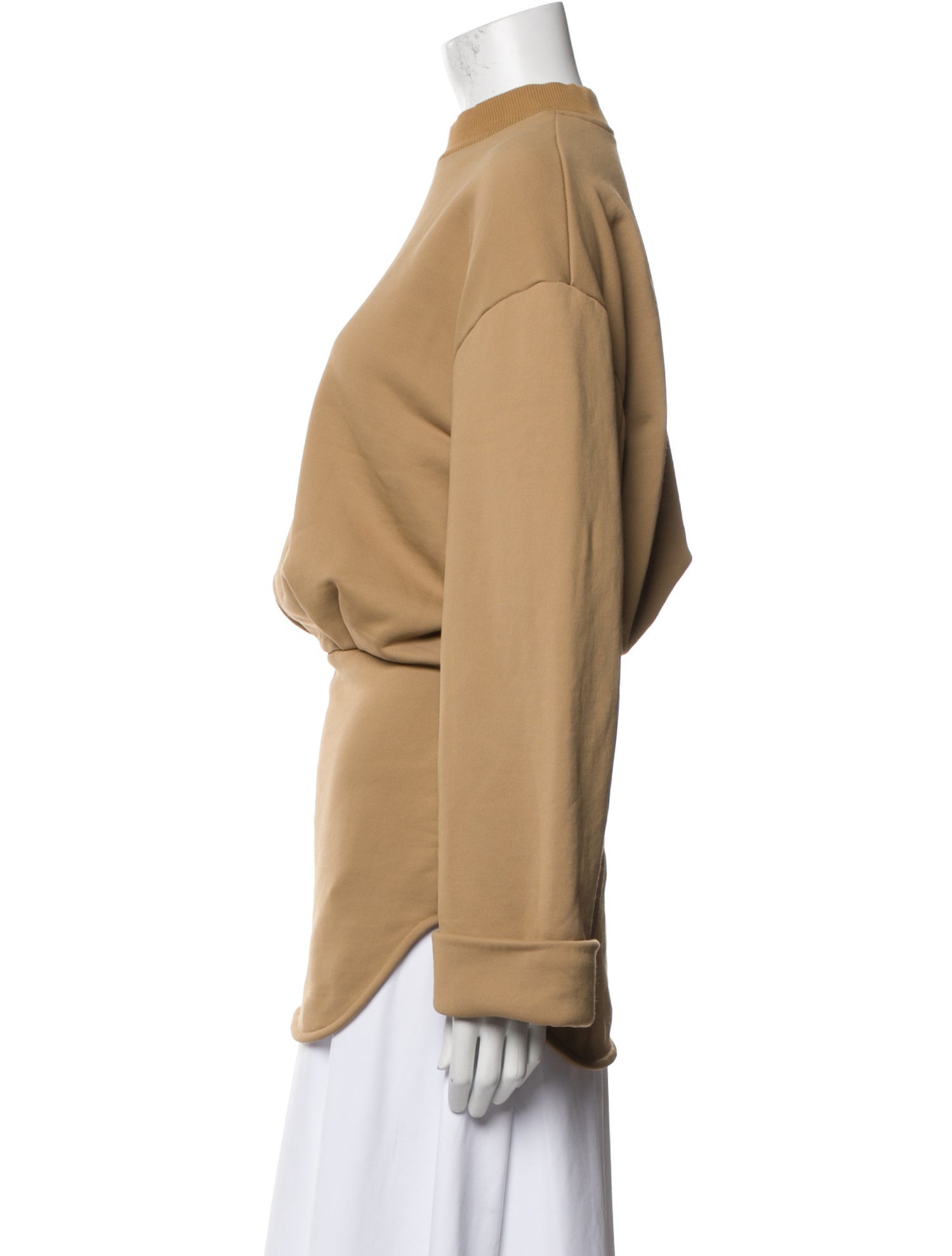 Attico Mock Neck Long Sleeve Sweatshirt