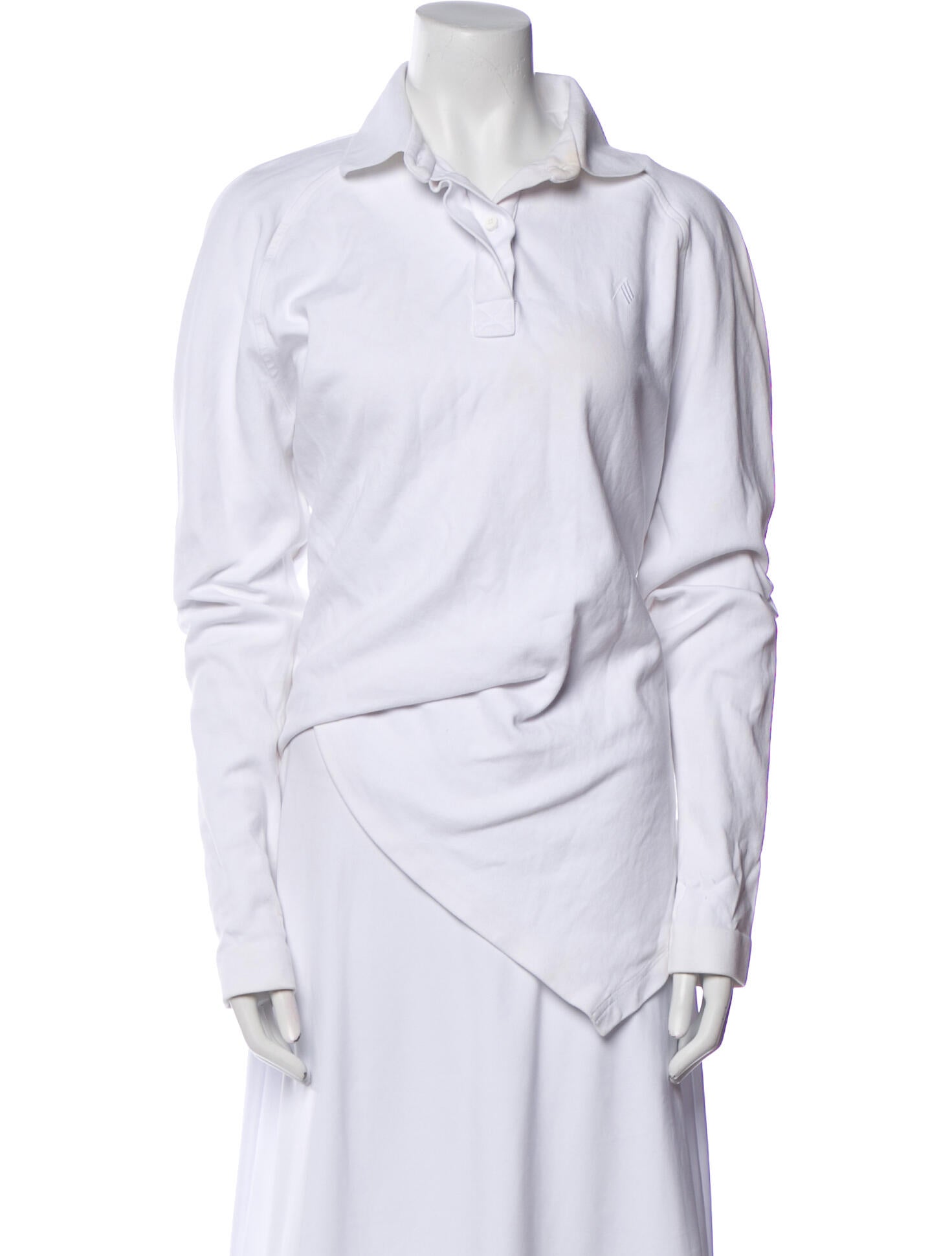 Attico Cowl Neck Long Sleeve Tunic