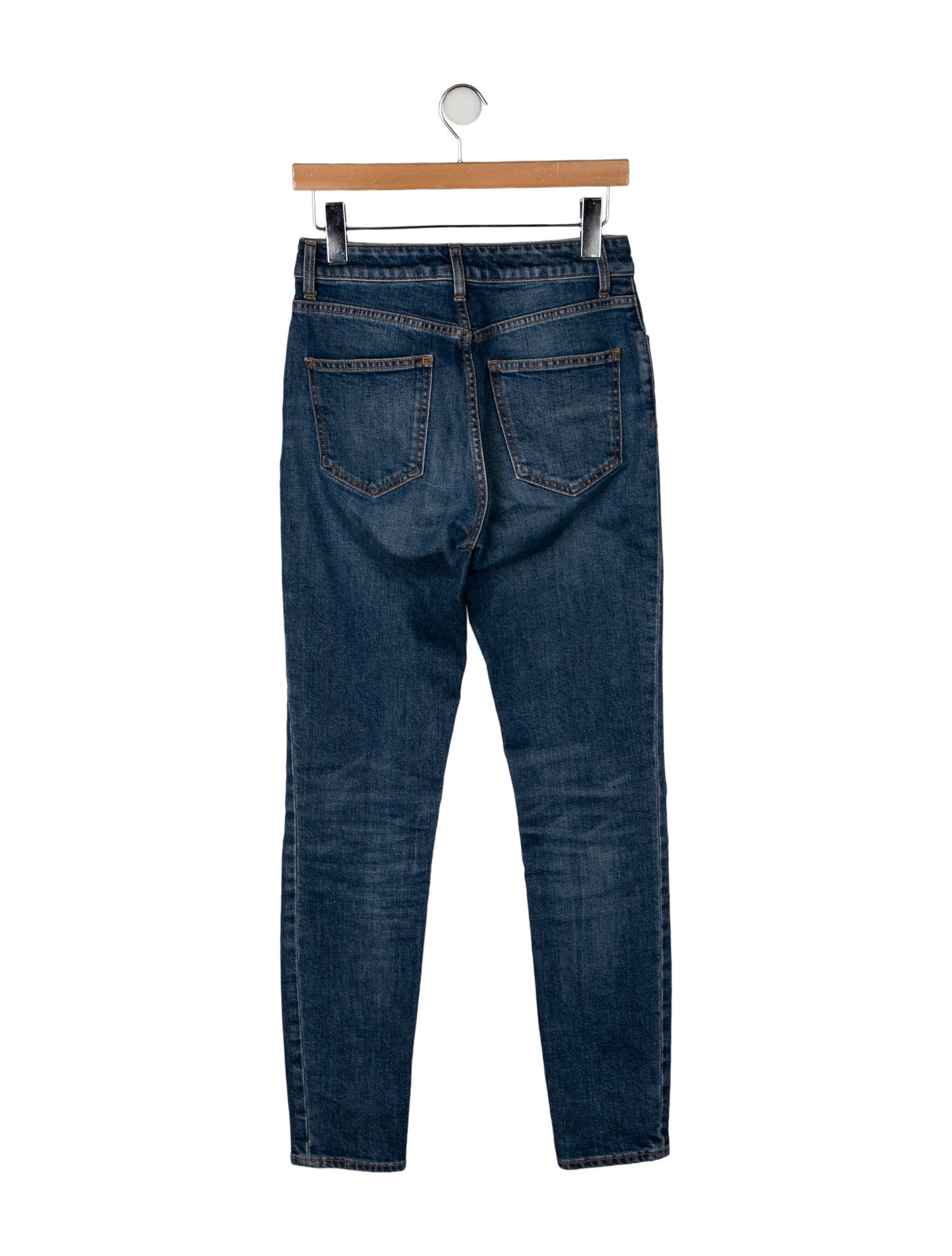 Attico Mid-Rise Skinny Leg Jeans