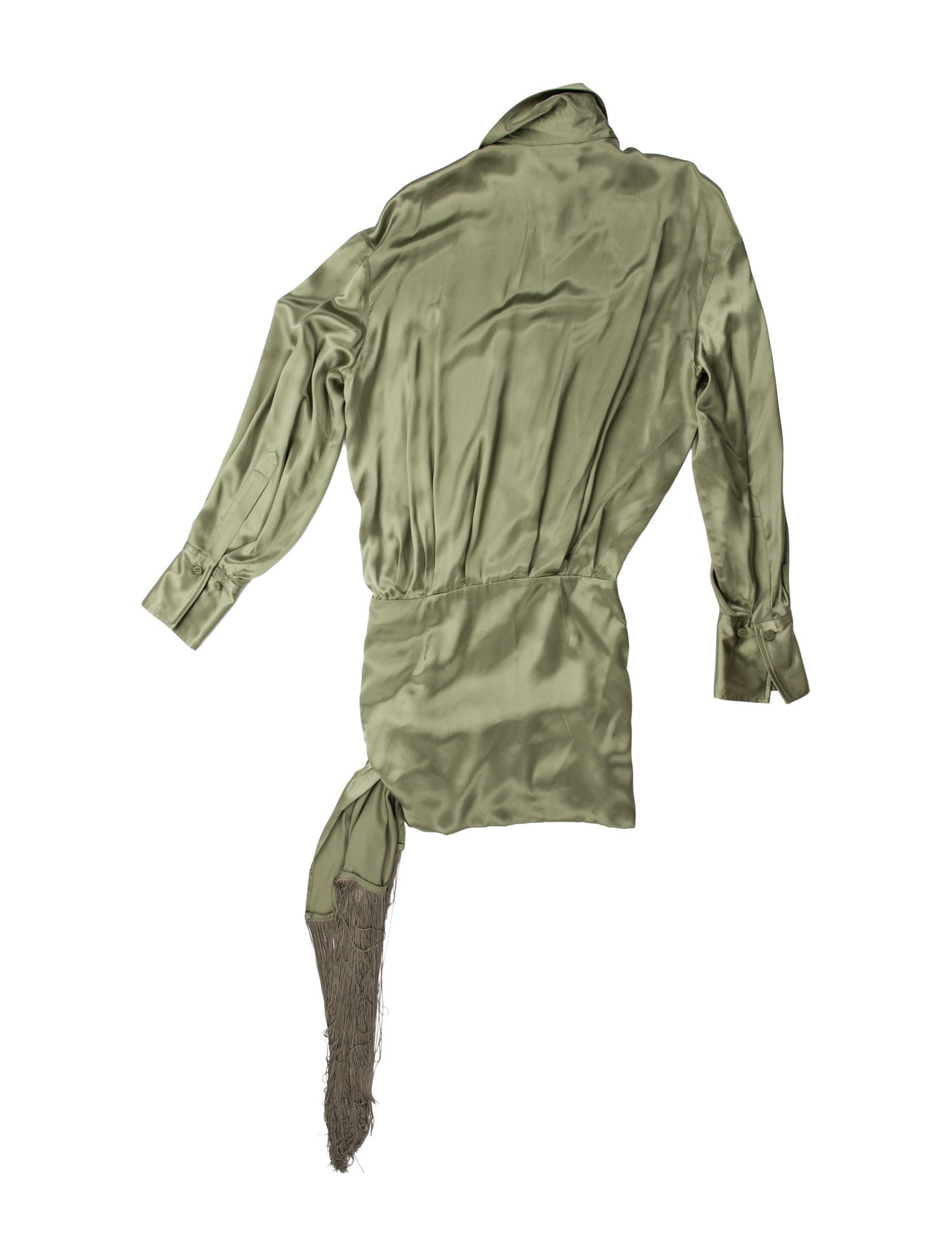 Attico Silk Knee-Length Dress