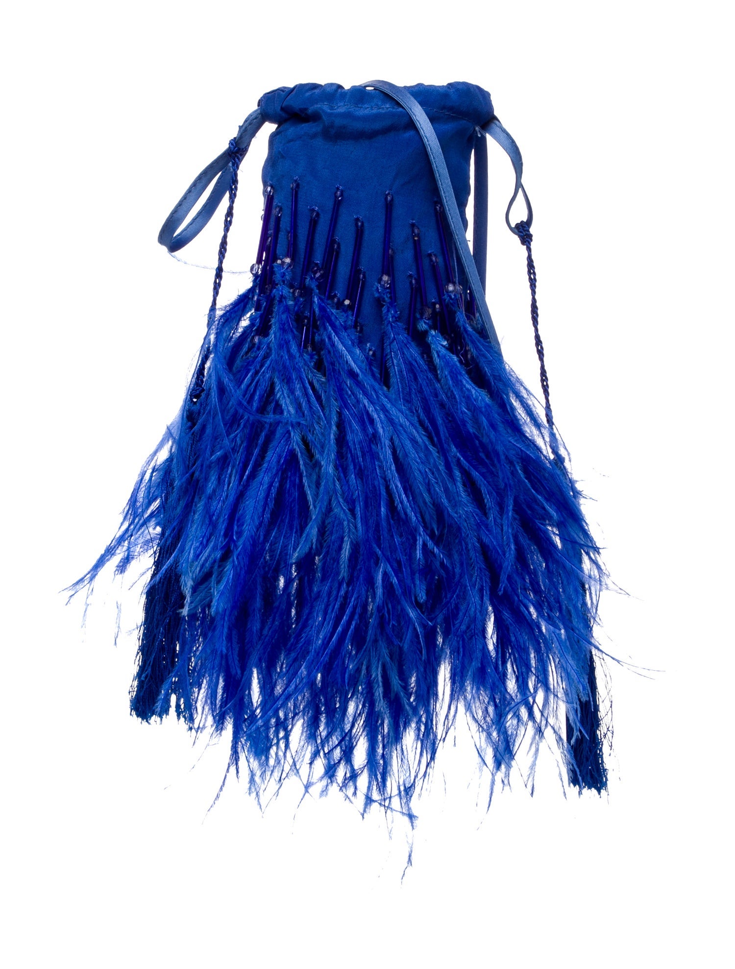 Attico Ostrich Feather Crossbody Bag