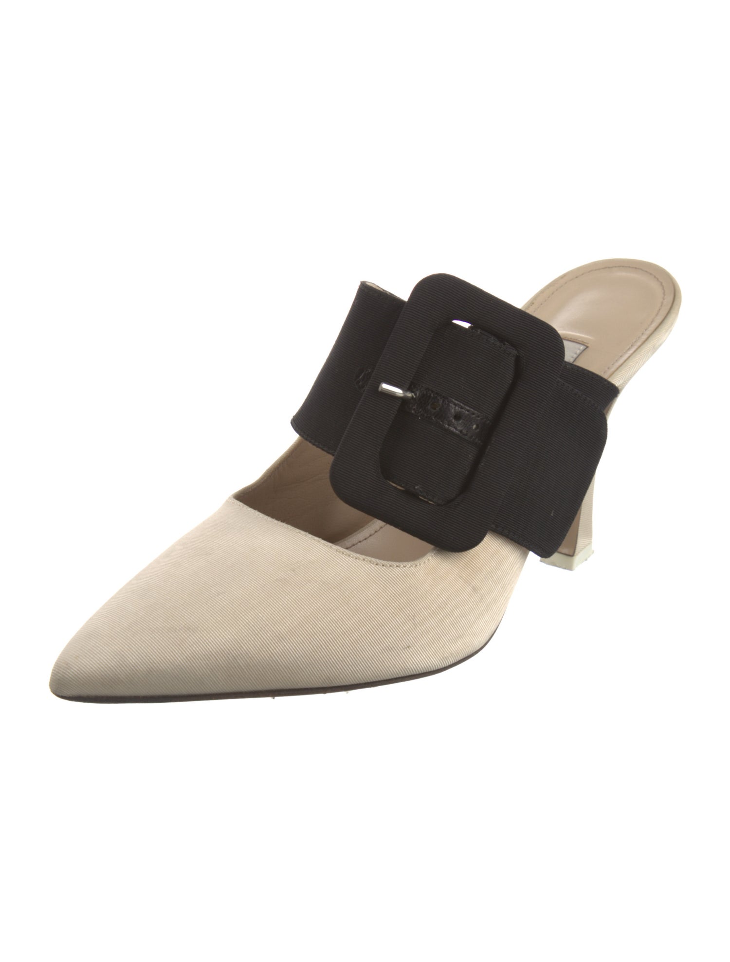 Attico Colorblock Pattern Mules