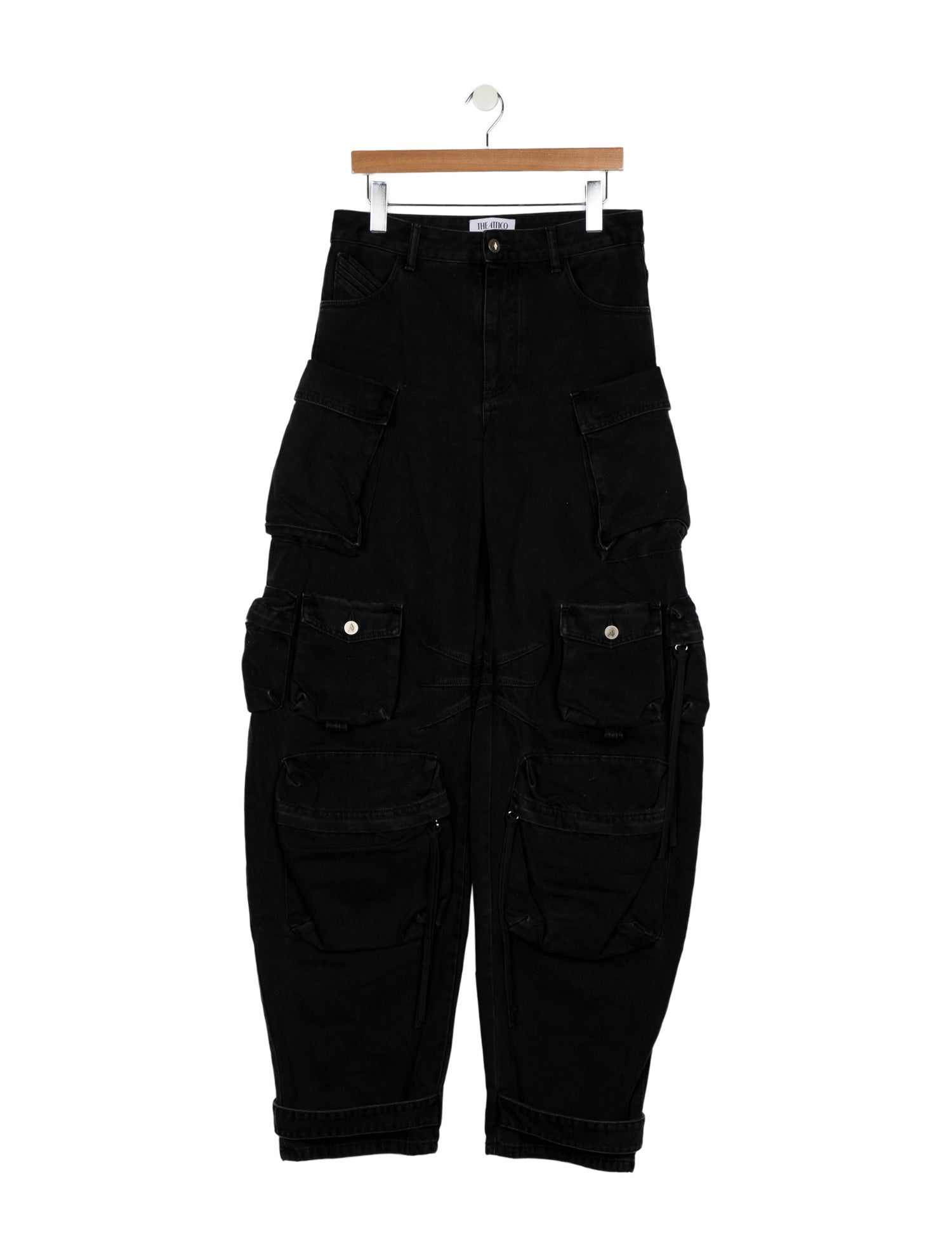 Attico High-Rise Wide Leg Jeans