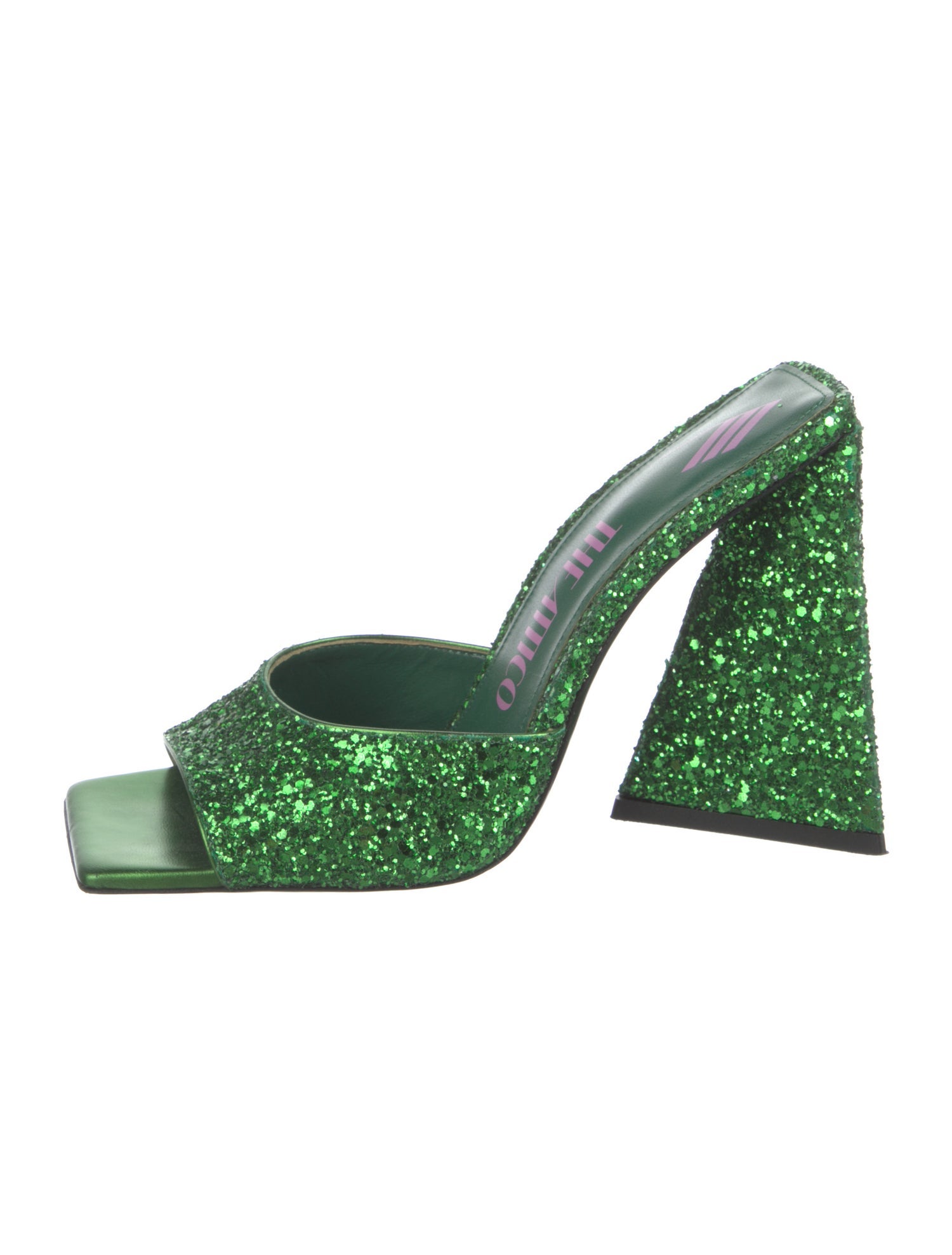 Attico Glitter Slides