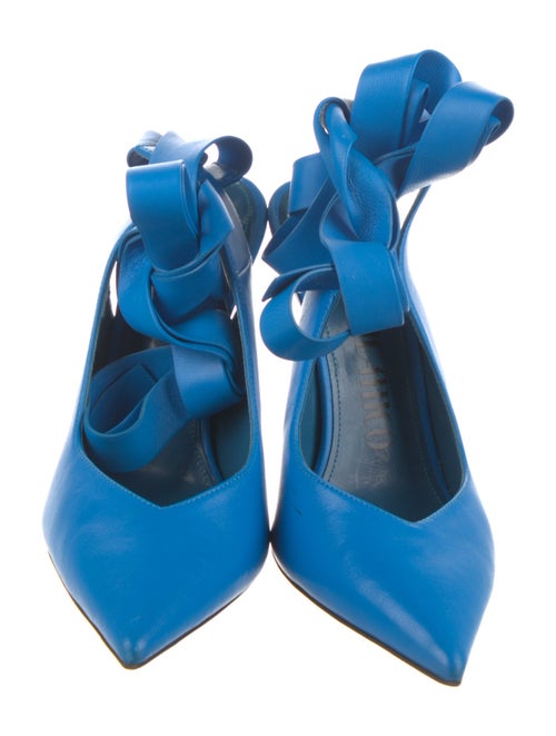 Attico Leather Slingback Pumps