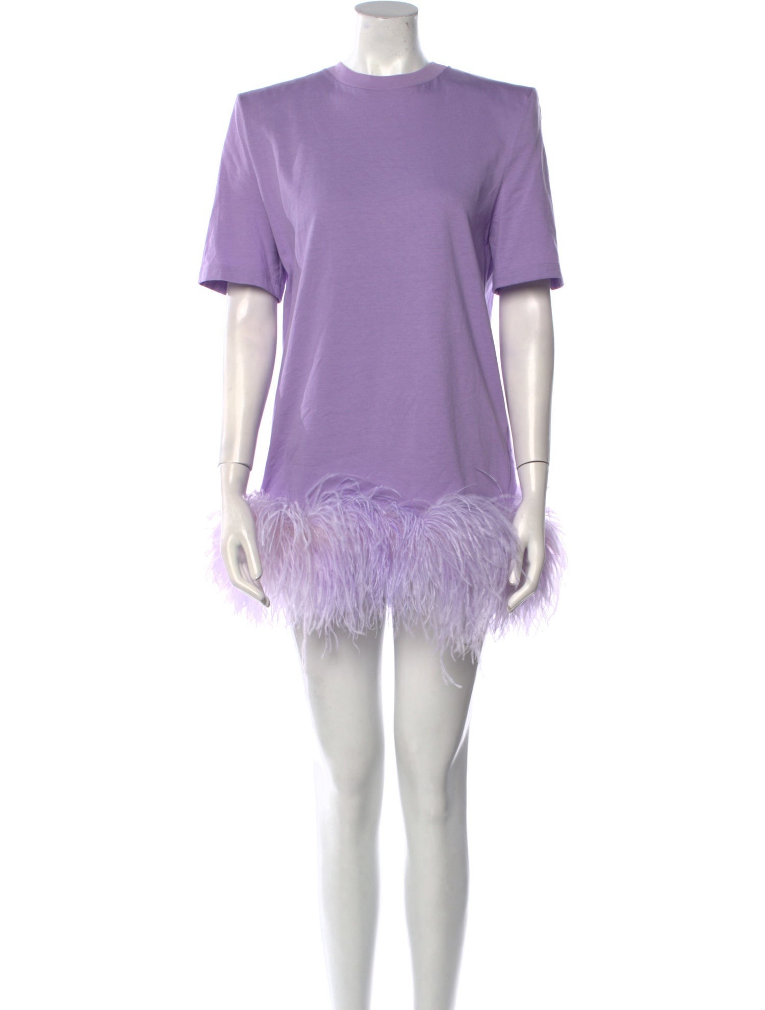 Attico Crew Neck Mini Dress