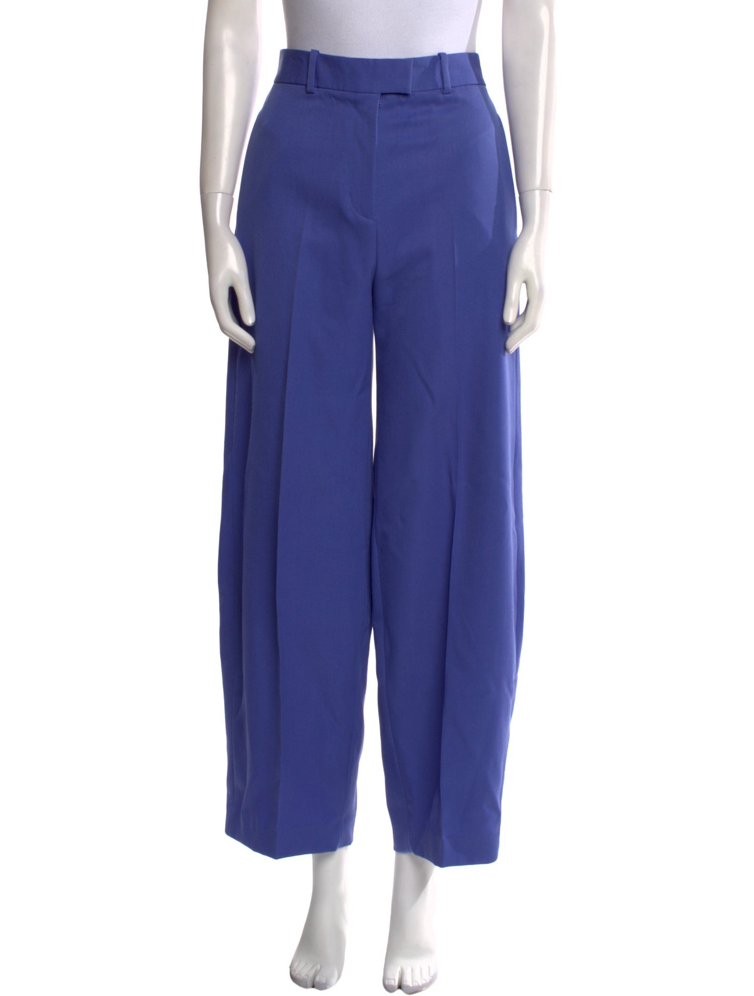 Attico Virgin Wool Wide Leg Pants