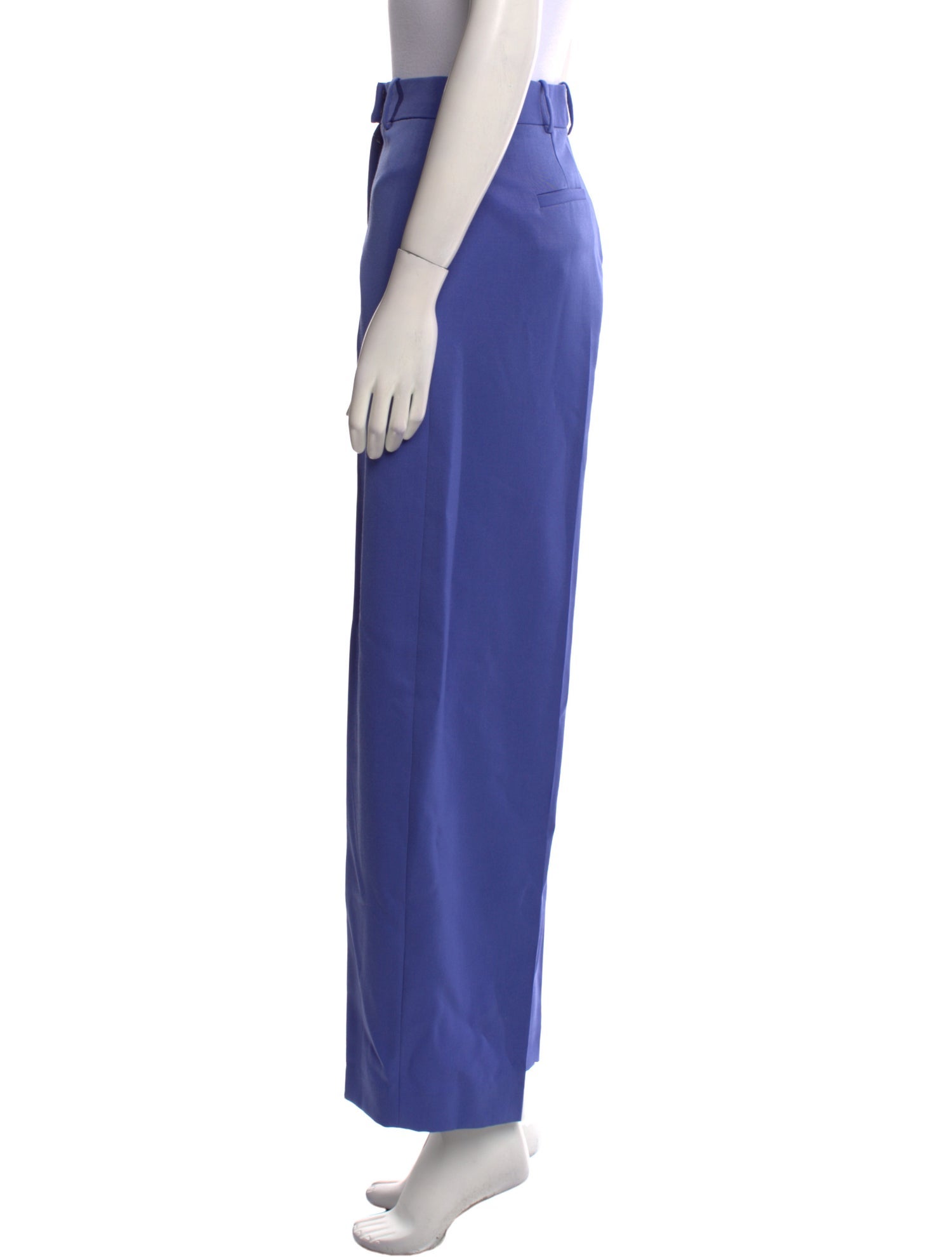 Attico Virgin Wool Wide Leg Pants