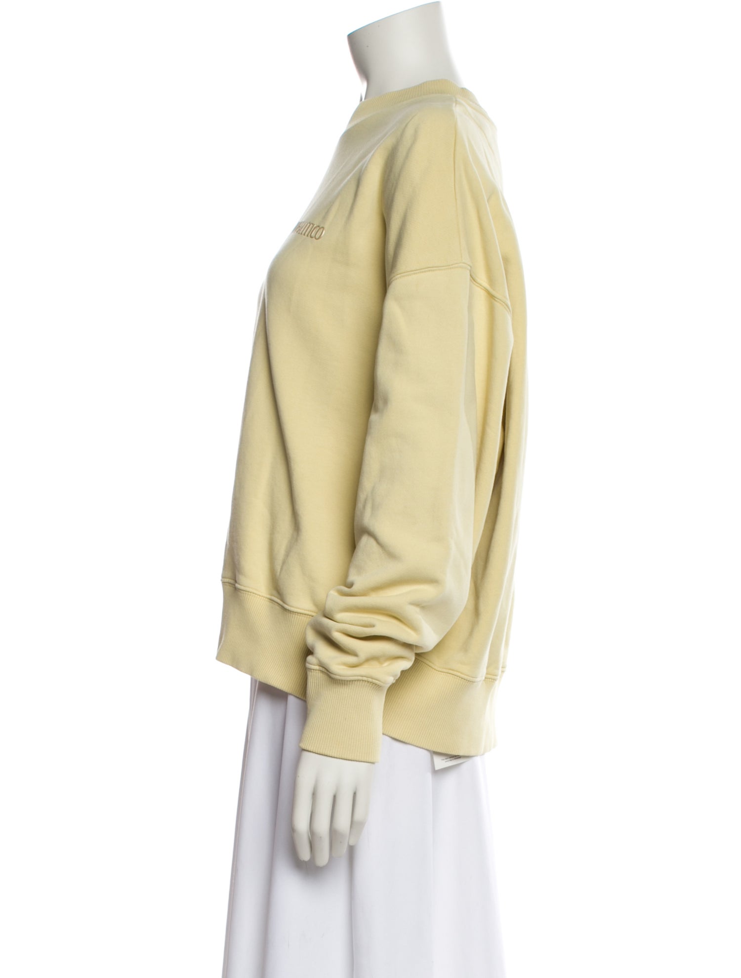 Attico Crew Neck Long Sleeve Sweatshirt