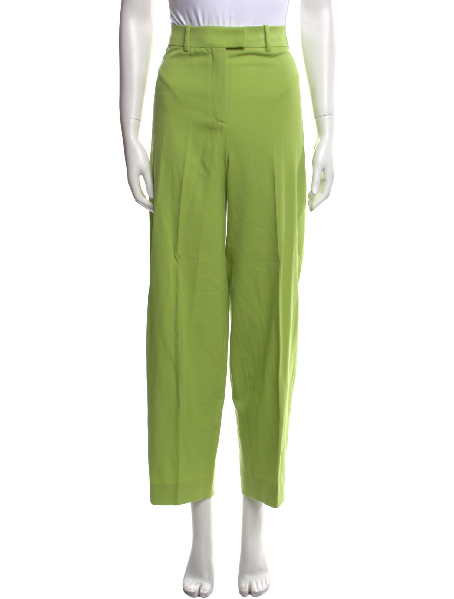Attico Virgin Wool Wide Leg Pants