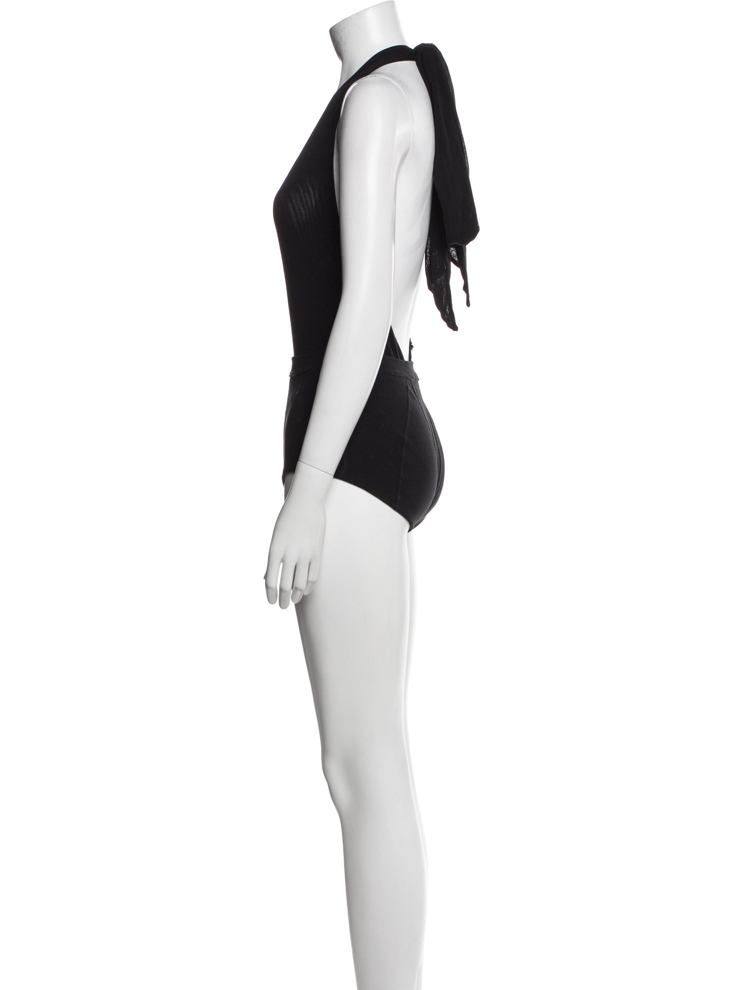 Attico V-Neck Sleeveless Bodysuit