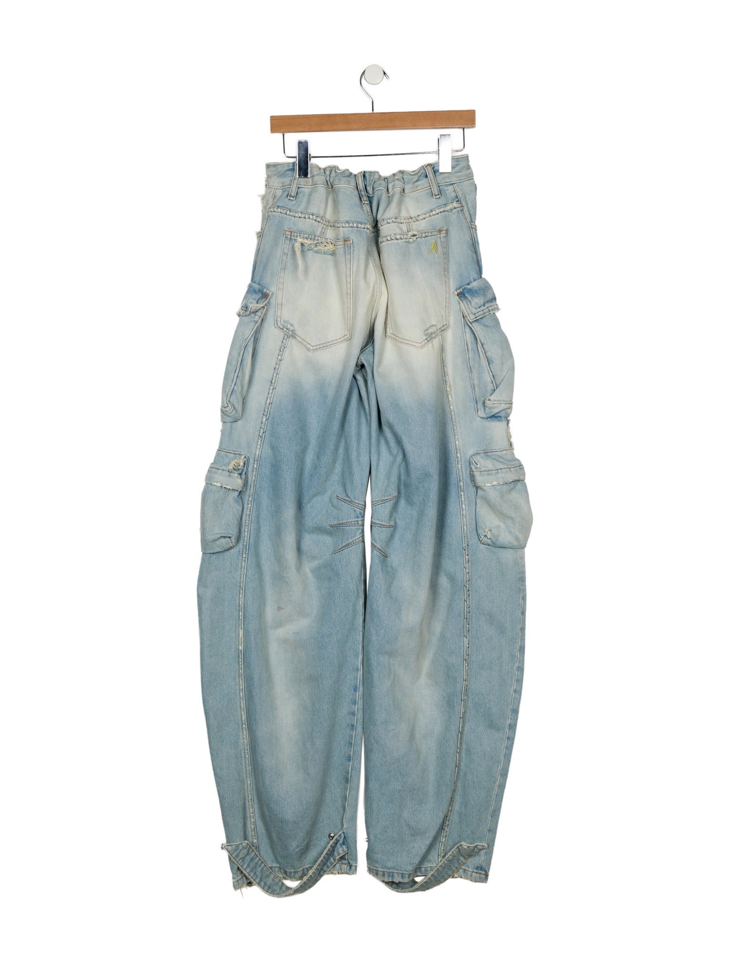 Attico High-Rise Wide Leg Jeans