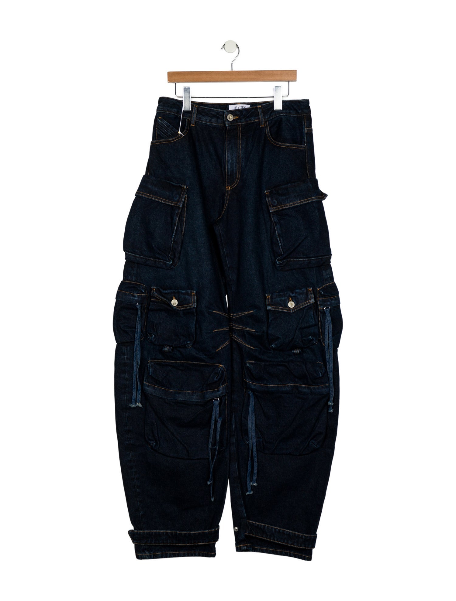 Attico High-Rise Wide Leg Jeans