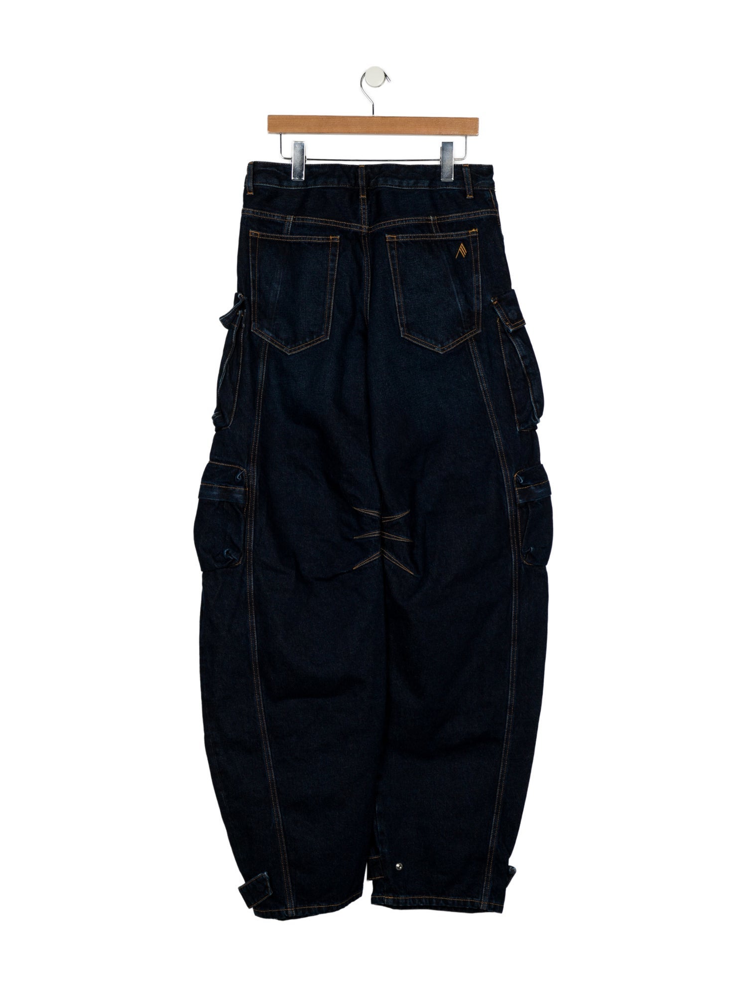 Attico High-Rise Wide Leg Jeans