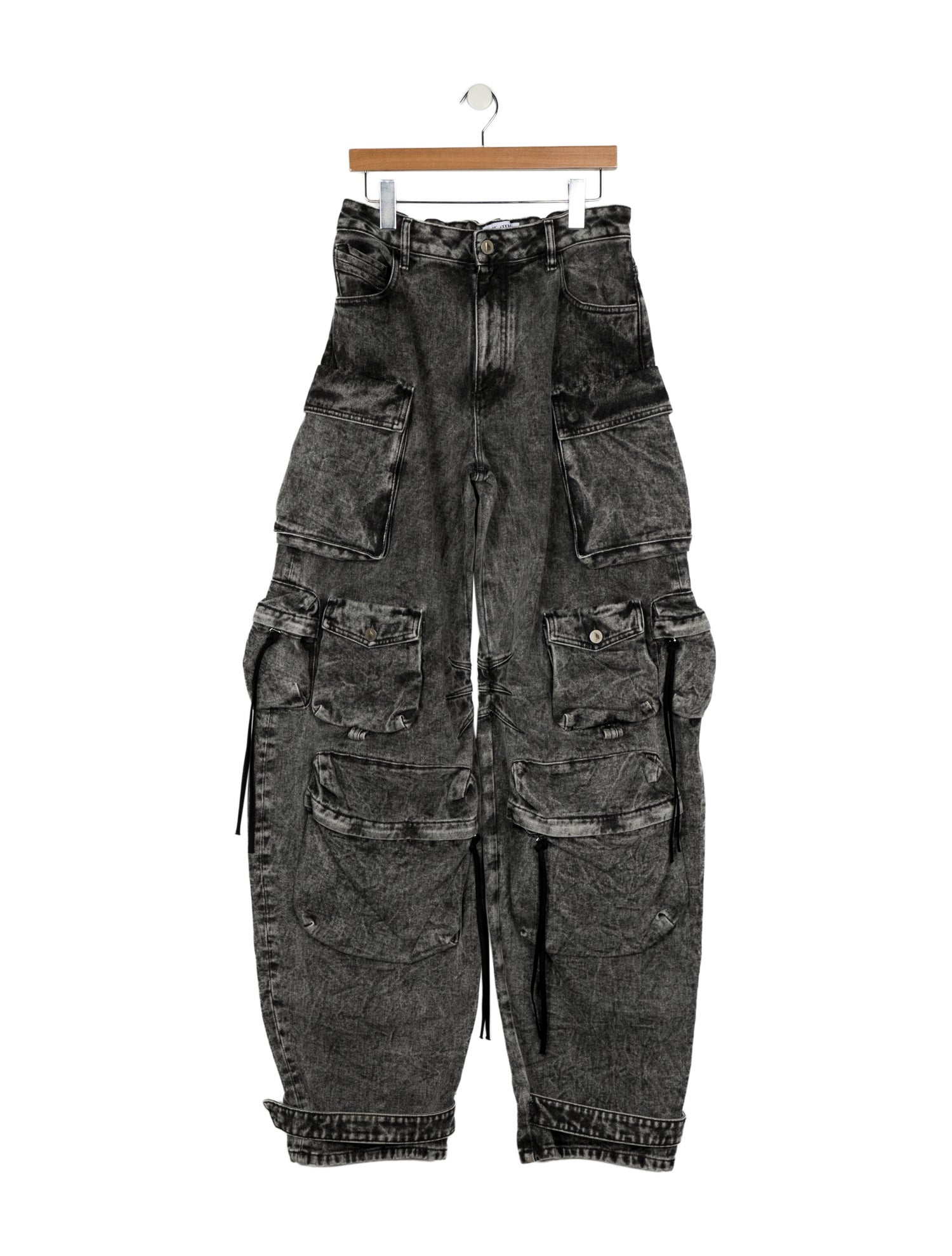 Attico High-Rise Wide Leg Jeans