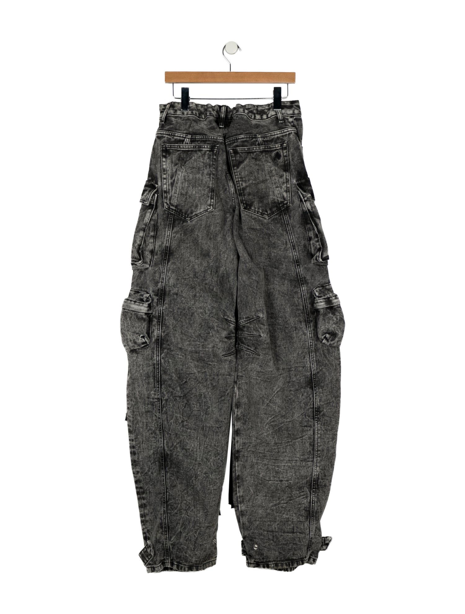 Attico High-Rise Wide Leg Jeans