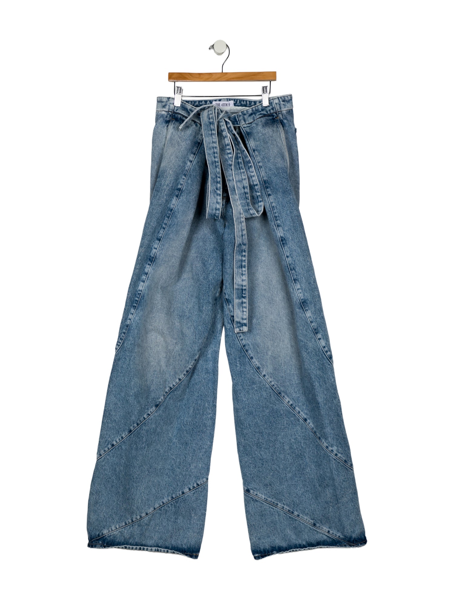 Attico High-Rise Wide Leg Jeans