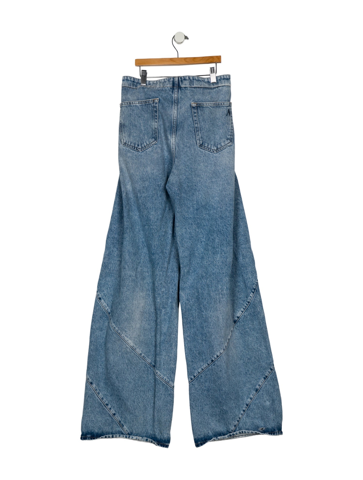 Attico High-Rise Wide Leg Jeans