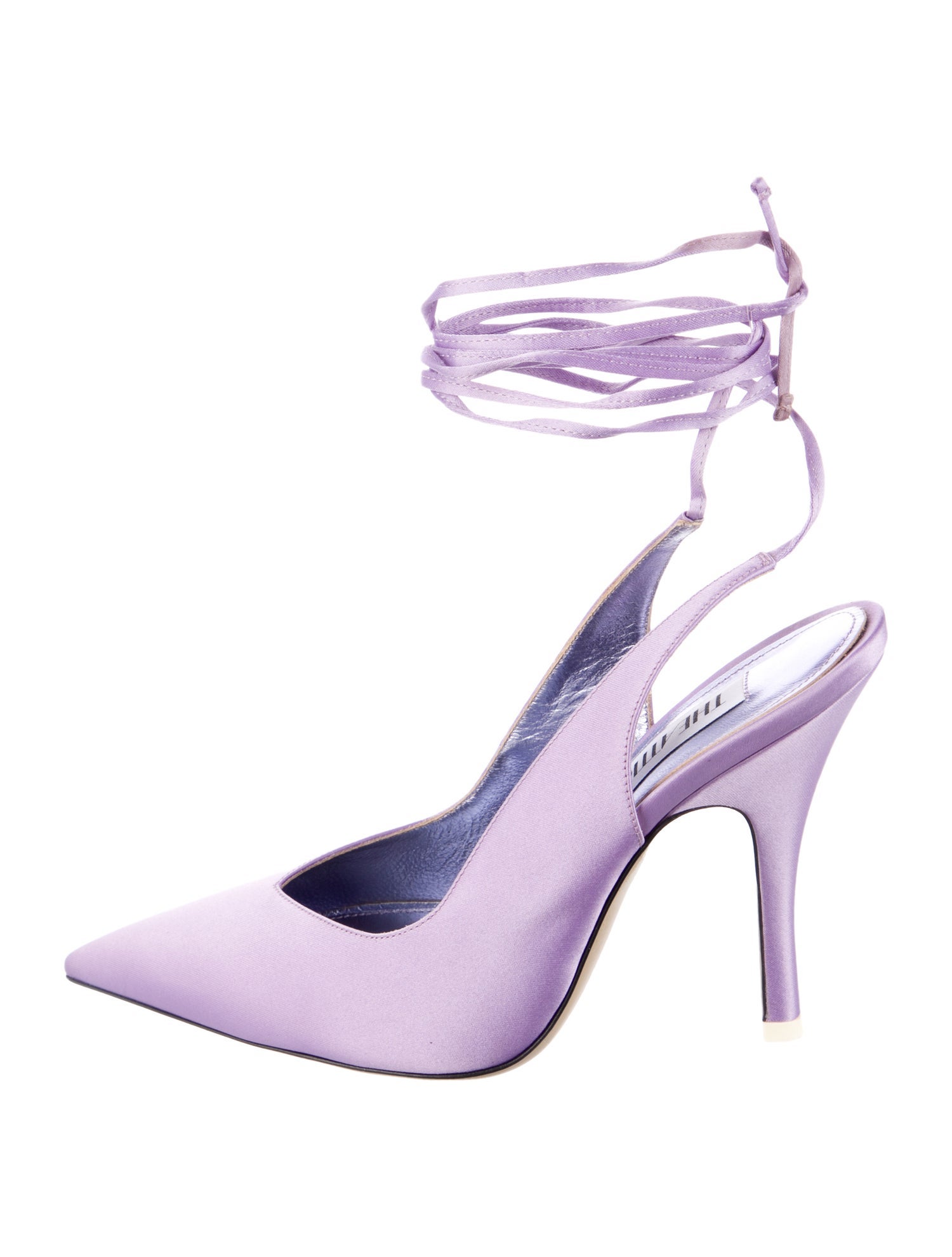 Attico Satin Slingback Pumps