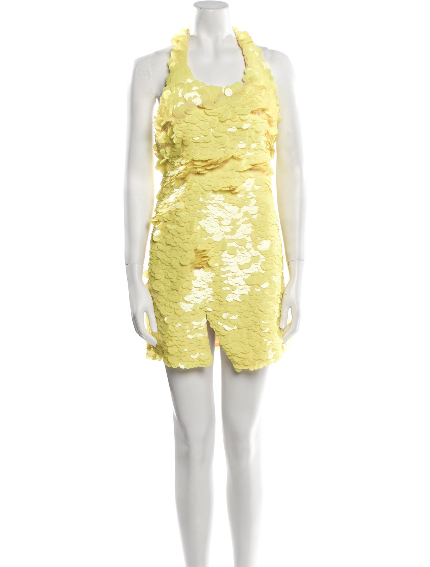 Attico Halterneck Mini Dress