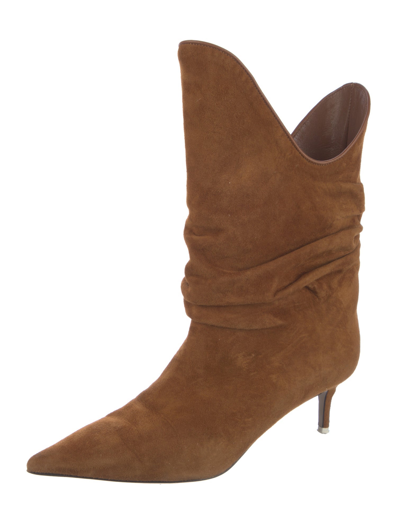 Attico Suede Slouch Boots