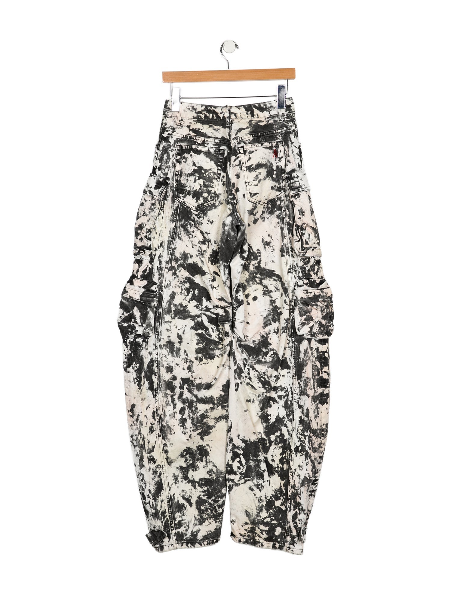 Attico High-Rise Straight Leg Jeans