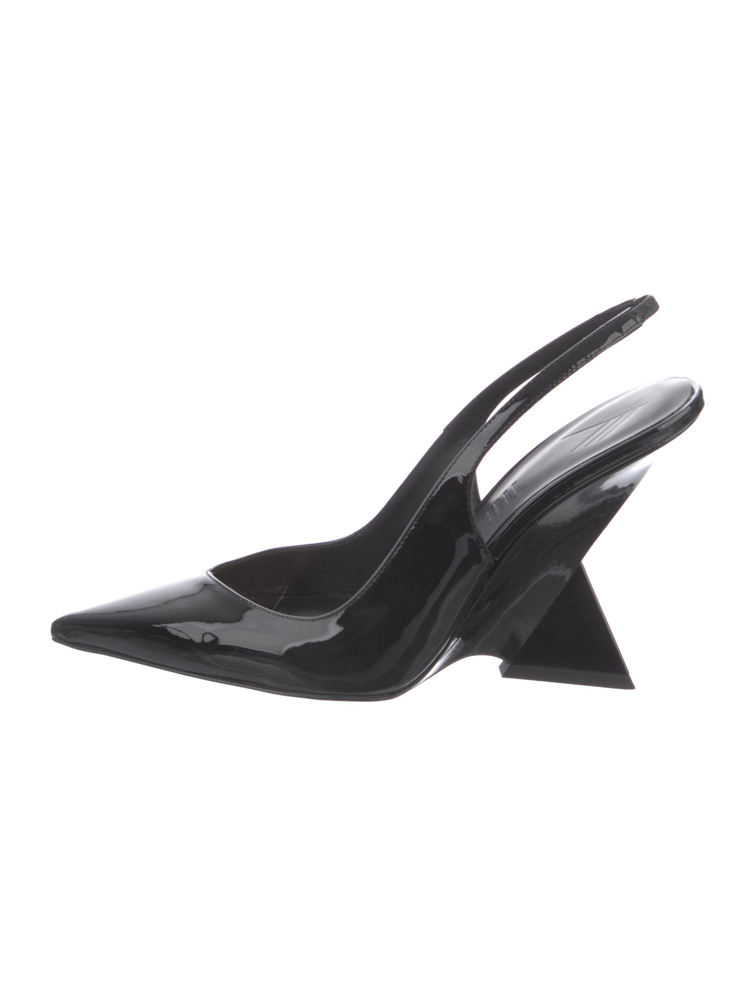 Attico Patent Leather Slingback Pumps