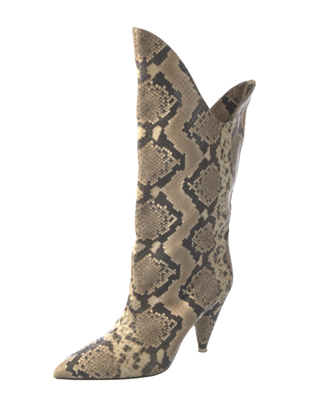 Attico Python Animal Print Boots - image 2