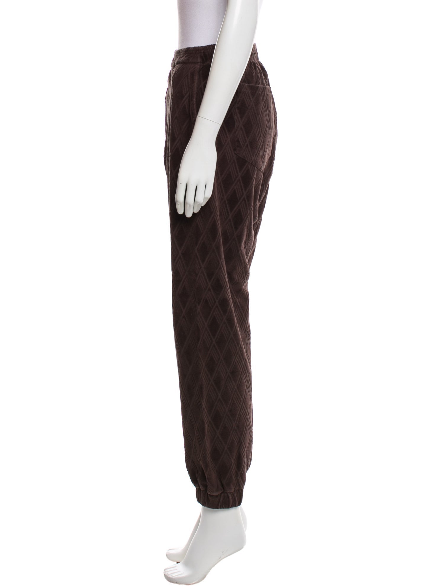 Attico Striped Skinny Leg Pants